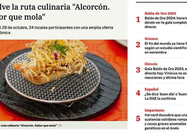 La Razón: Regresa ‘Alcorcón Sabor que Mola’ para Celebrar la Gastronomía Local